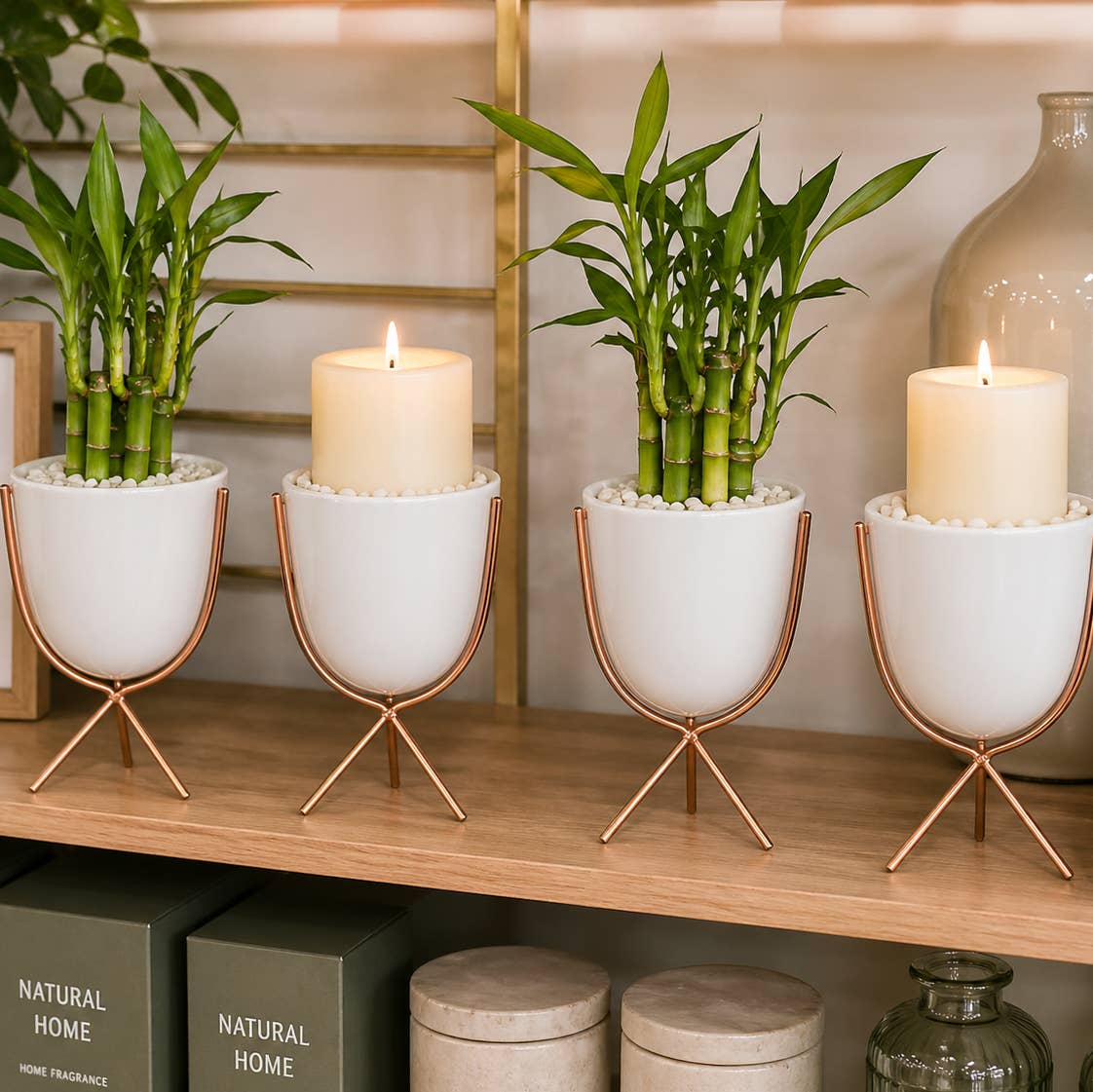 Modern Minimalist Tripod Stand Planter