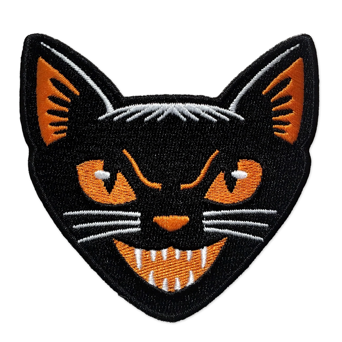 Black Cat Embroidered Patch