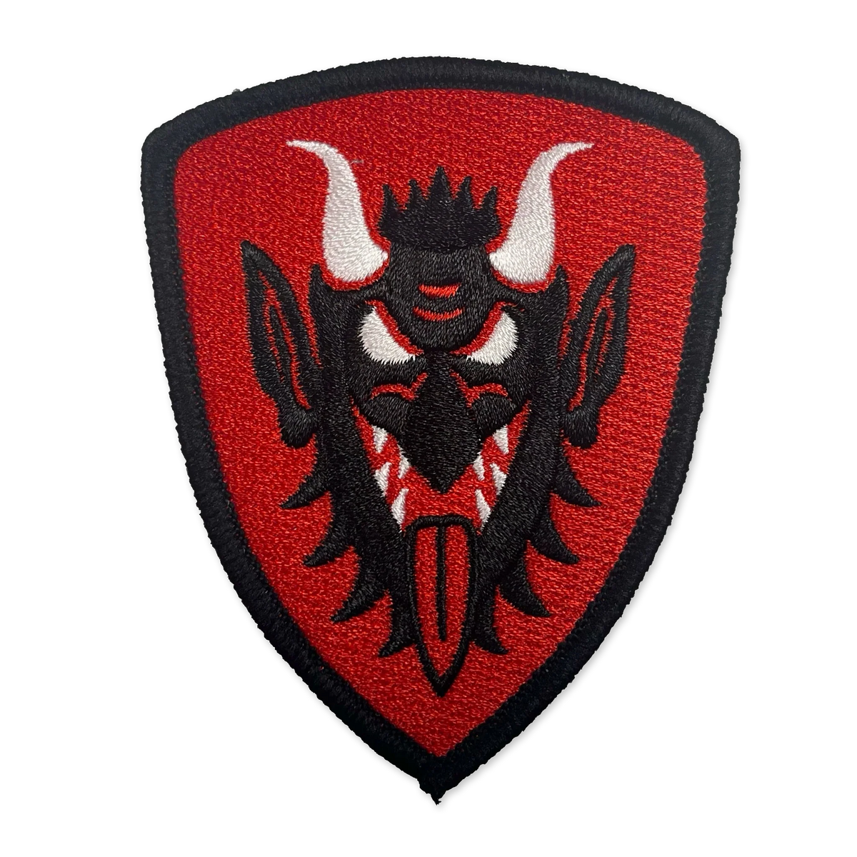 Krampus Heraldic Shield Embroidered Patch