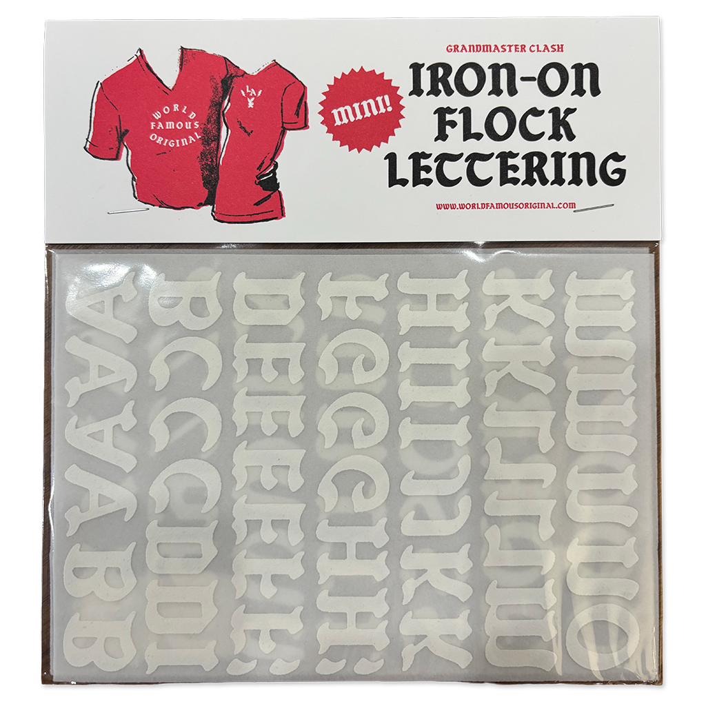 Grandmaster Flash Flocked Iron-on Letters