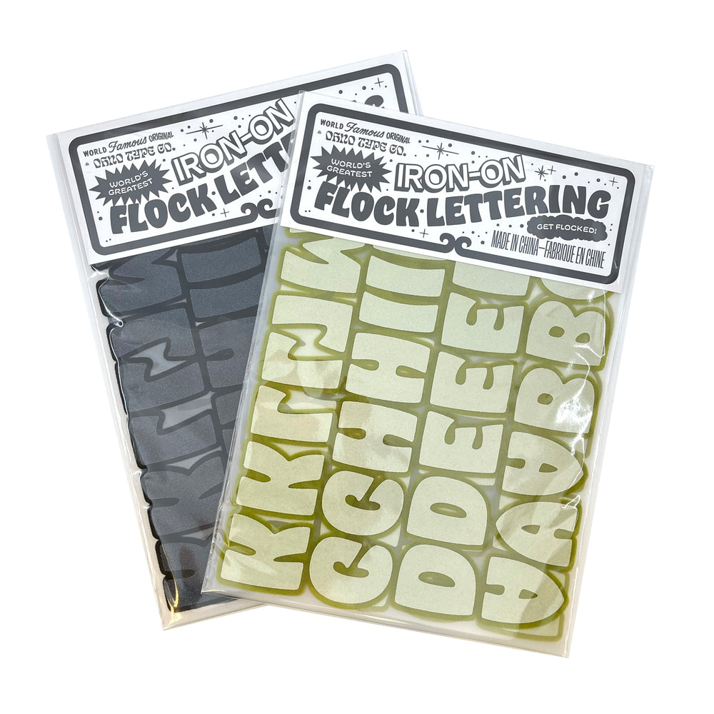 Hobeaux Flocked Iron-on Letters